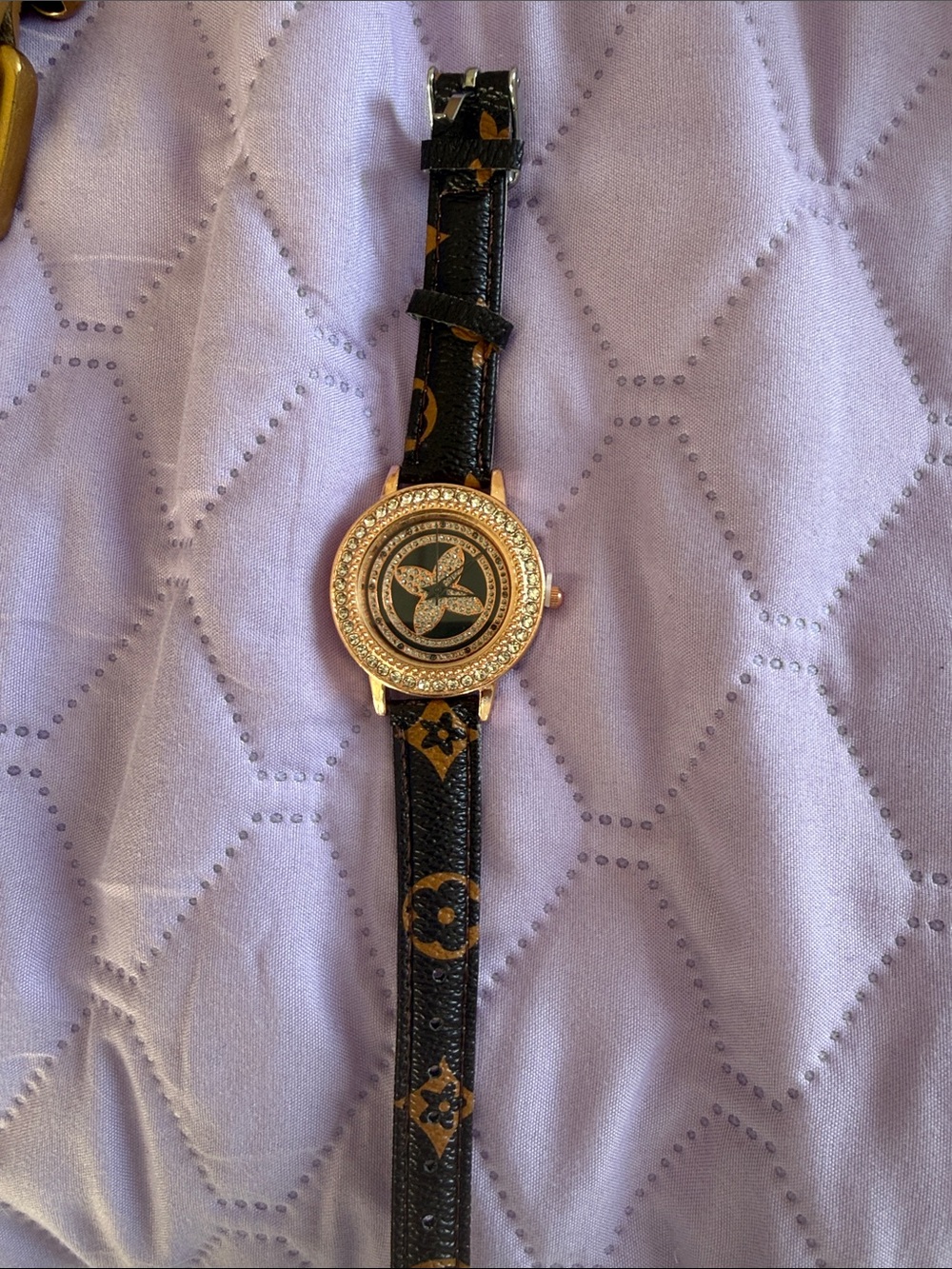 Luxury-Inspired Gold and Black Women's Watch